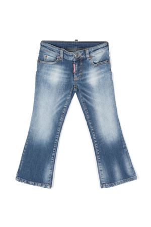 Jeans dritti con logo DSQUARED KIDS | DQ0921D0A2KDQ01